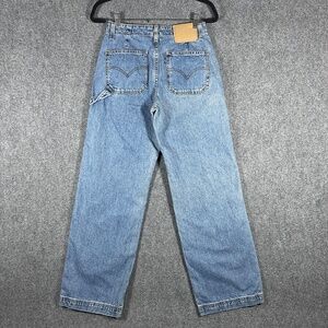 Vintage 90s Levis Jeans Carpenter Loop Straight Leg Junior Size 7 / Medium #1695